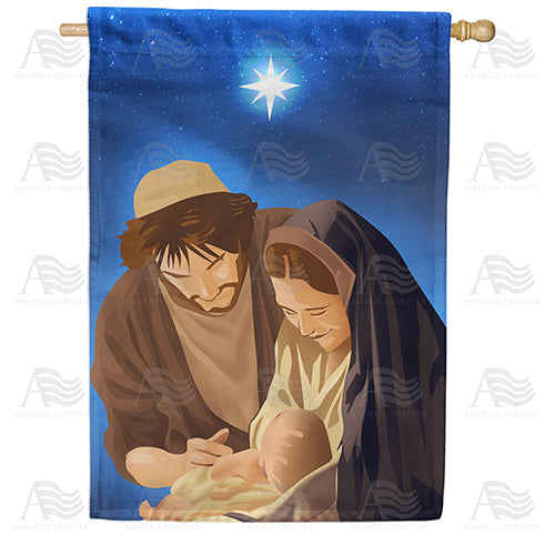 America Forever Sleep In Heavenly Peace House Flag