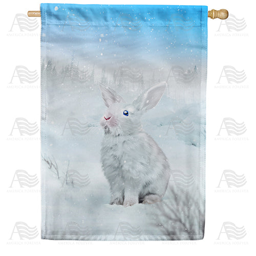 America Forever Snow White Rabbit House Flag