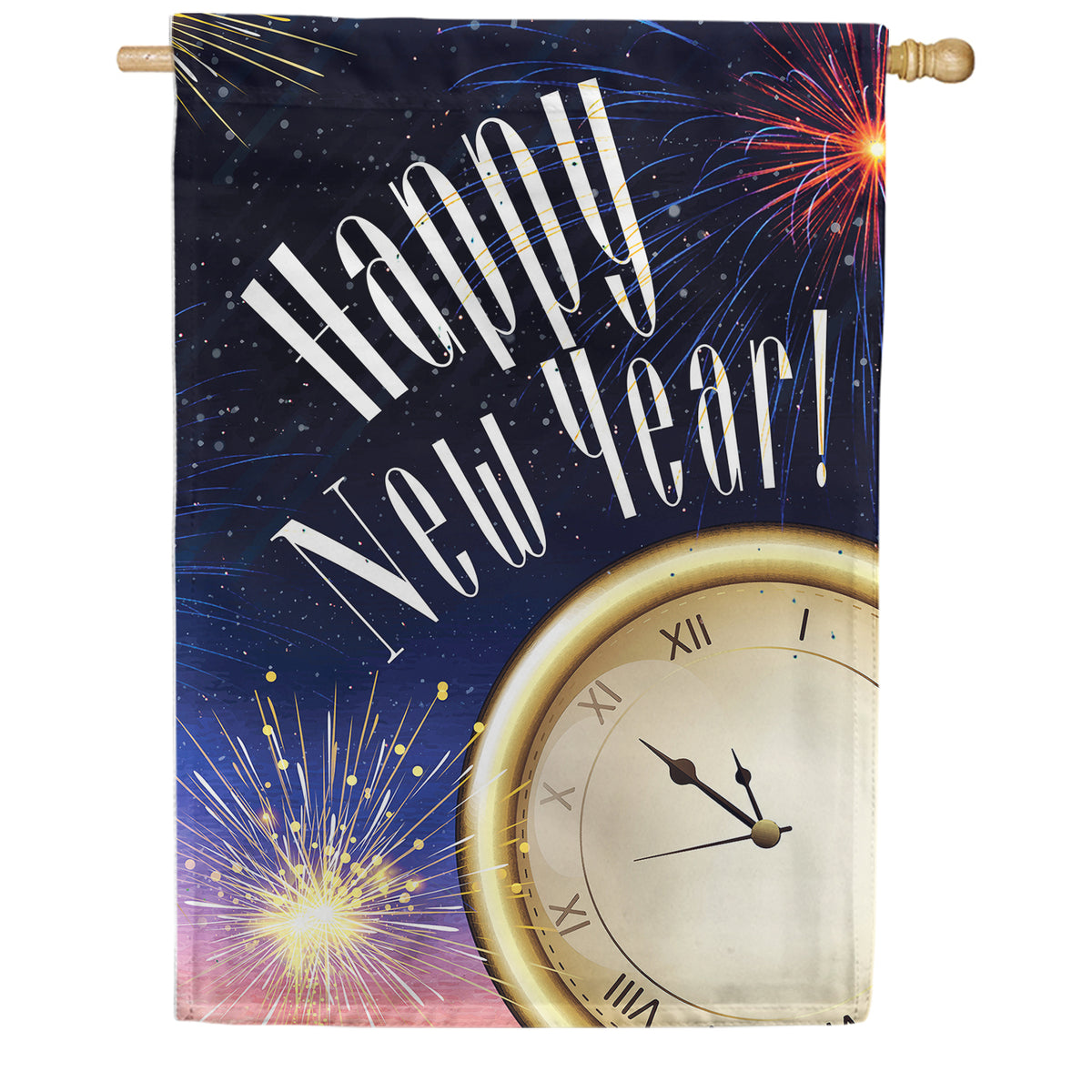 America Forever New Year Countdown House Flag