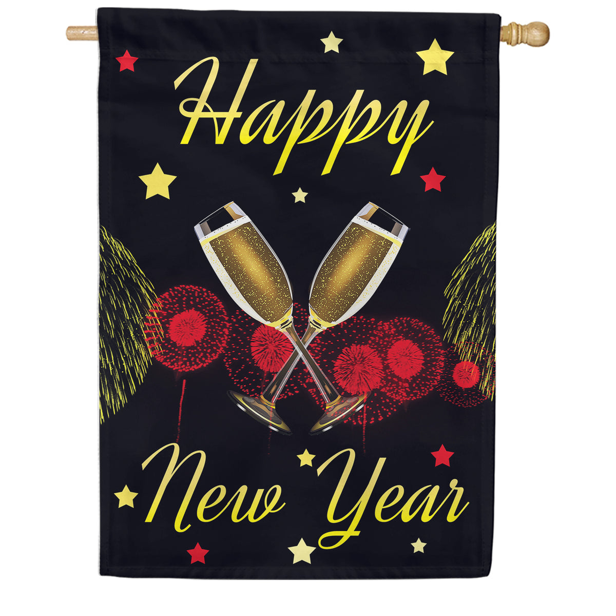 America Forever New Year Festivity House Flag