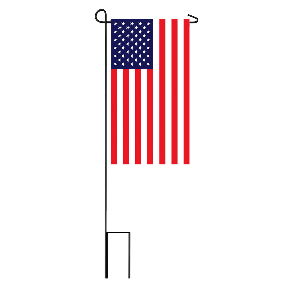 USA American Flag Double Sided Mini Flag with Stand 4.5x8