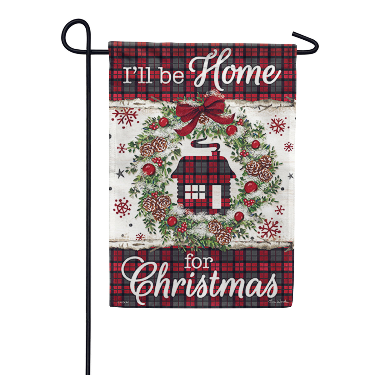 Carson Plaid Cabin Garden Flag