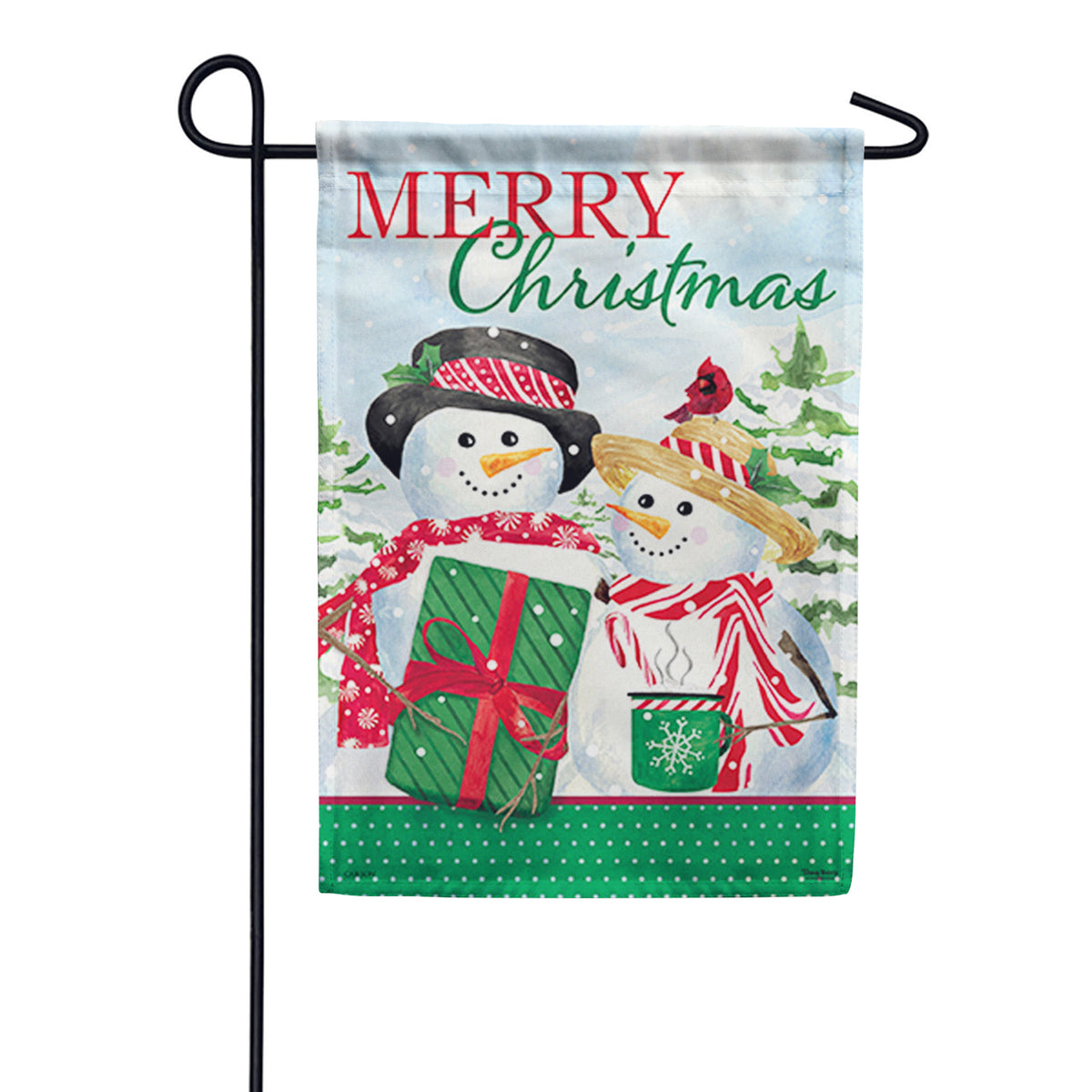 Carson Peppermint Holiday Garden Flag