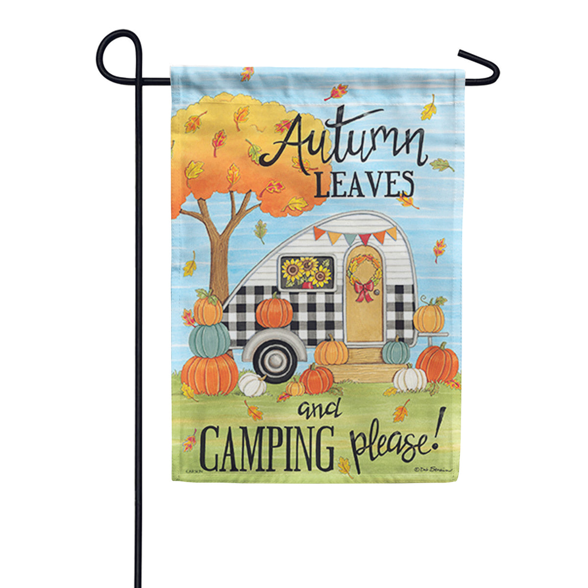 Carson Autumn Camping - Garden Flag