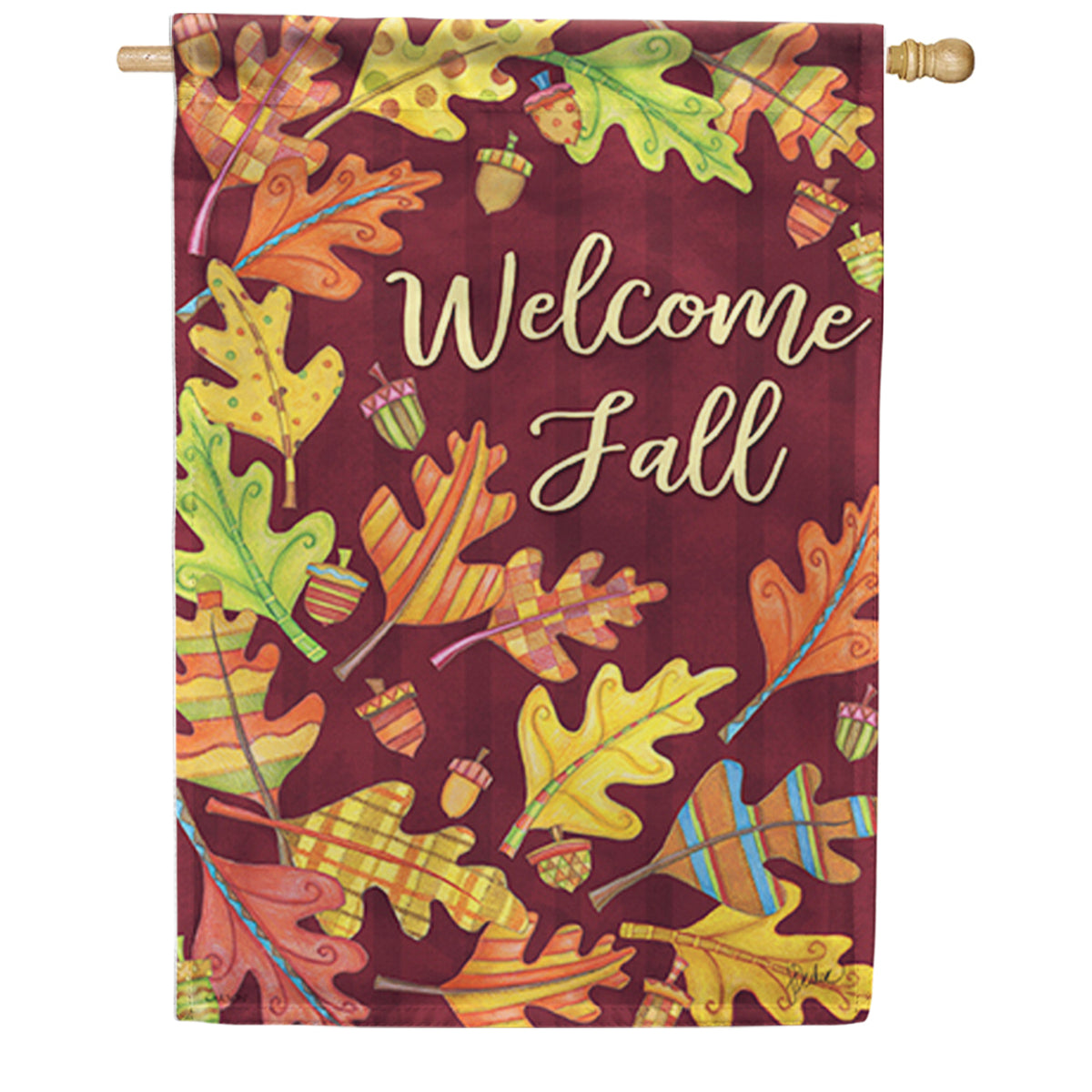 Carson Fall Patterns House Flag