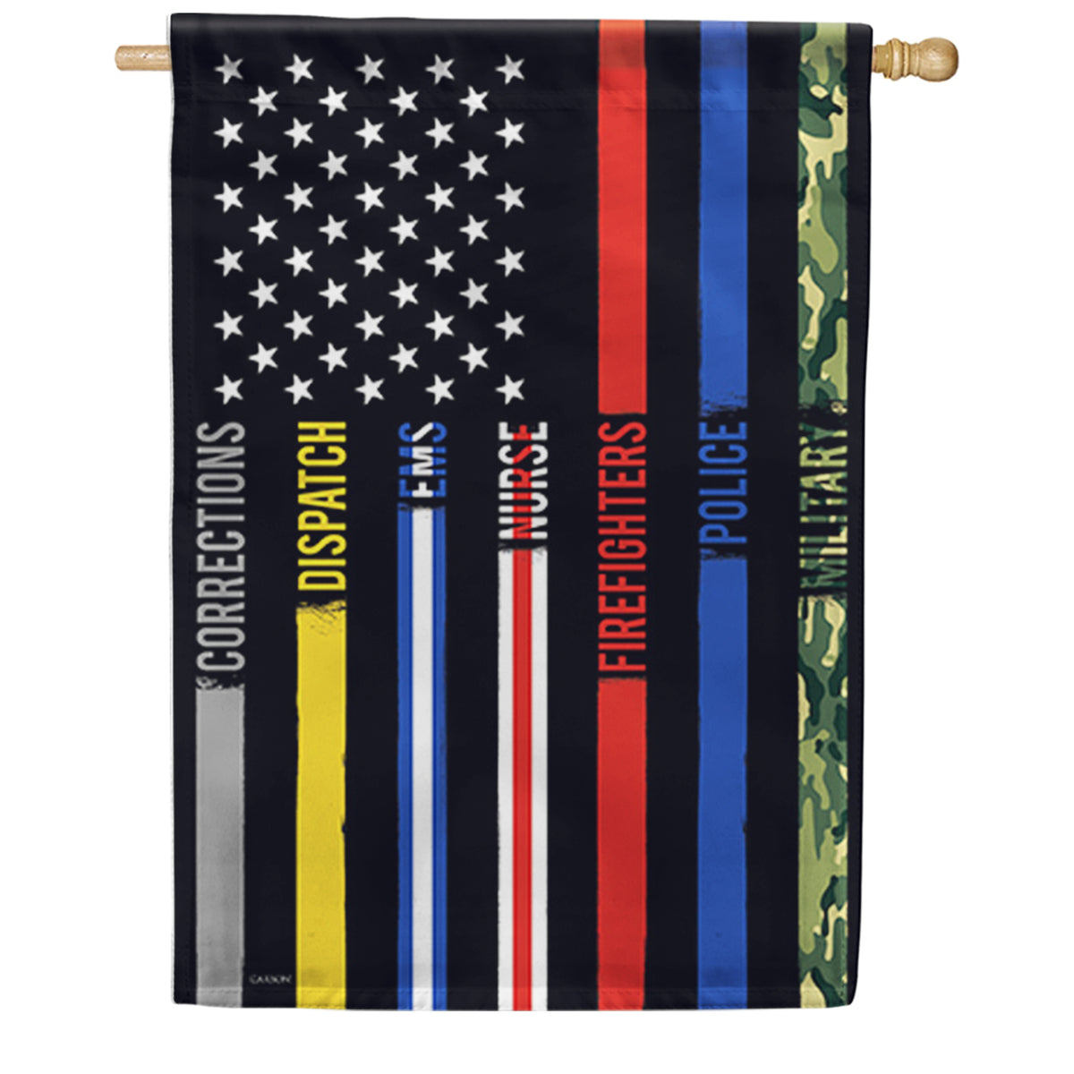 Carson Heroes Thin Line House Flag