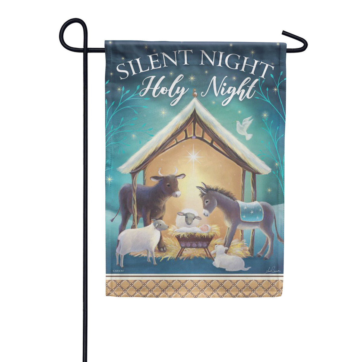 Carson Stable Animals Garden Flag