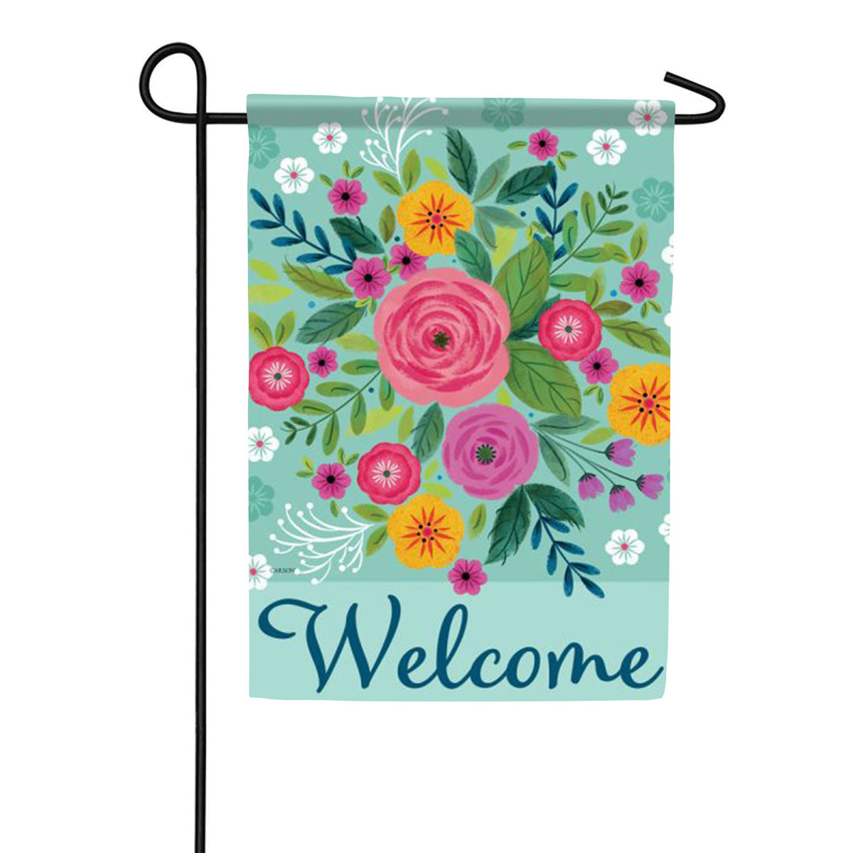 Carson Bright Flower Welcome Garden Flag