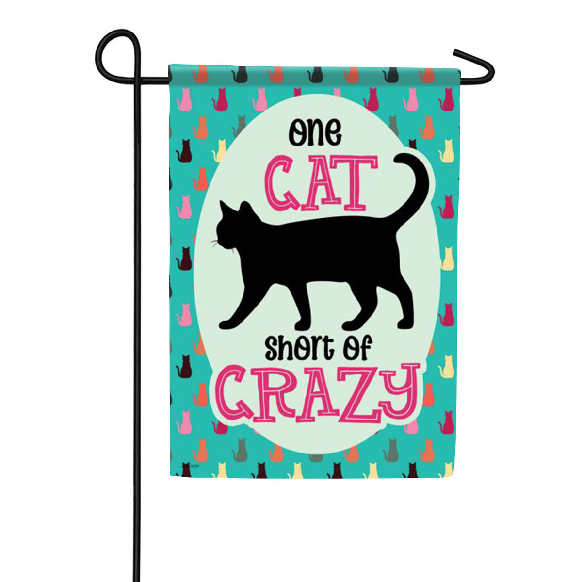 Carson Cat Crazy Garden Flag