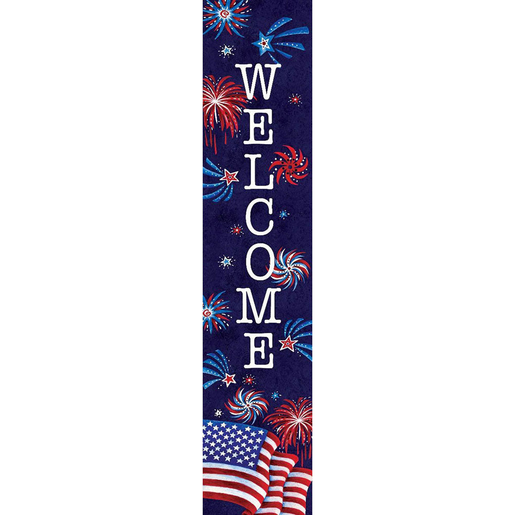 Custom Decor Fireworks And Flag Yard Expression