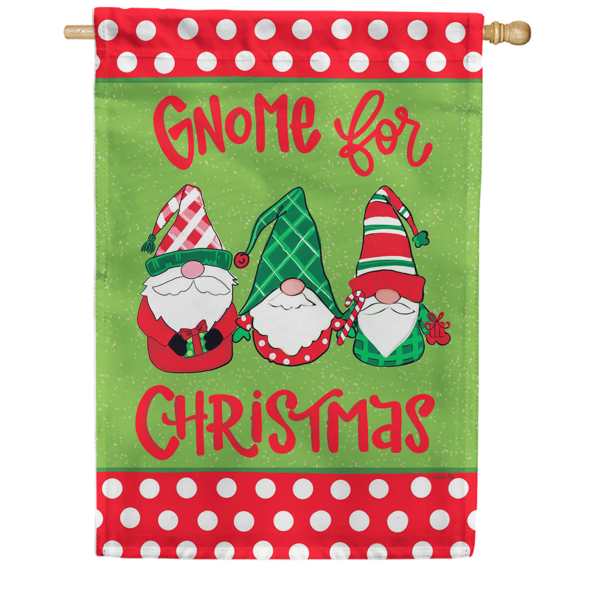 Custom Decor Gnome for Christmas House Flag