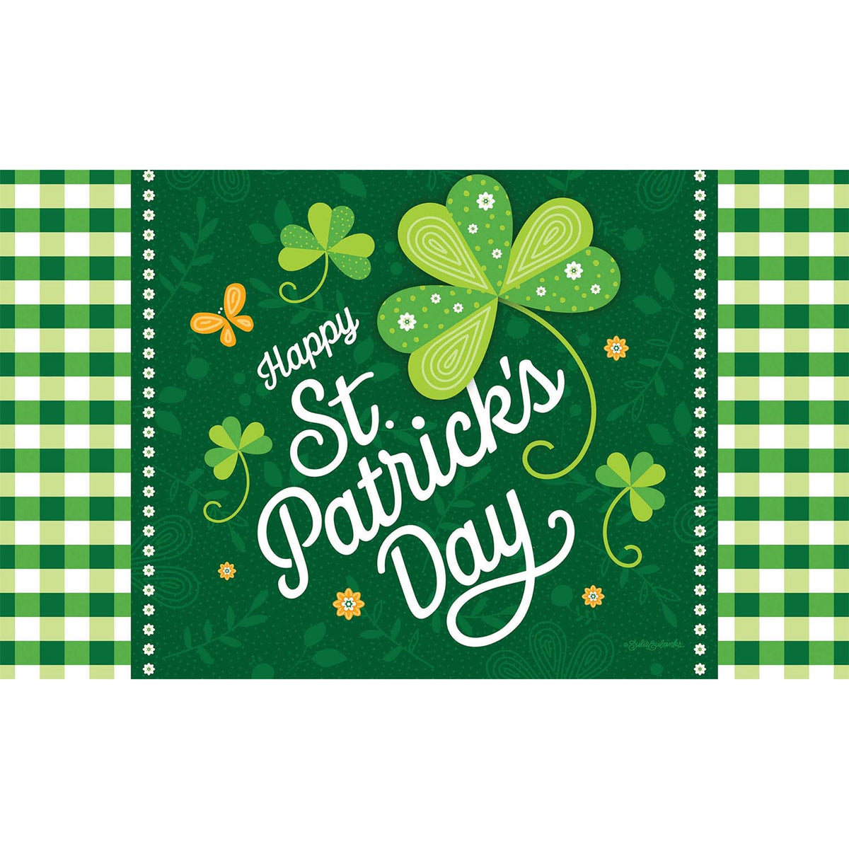 Custom Decor St. Pat's Check Mat