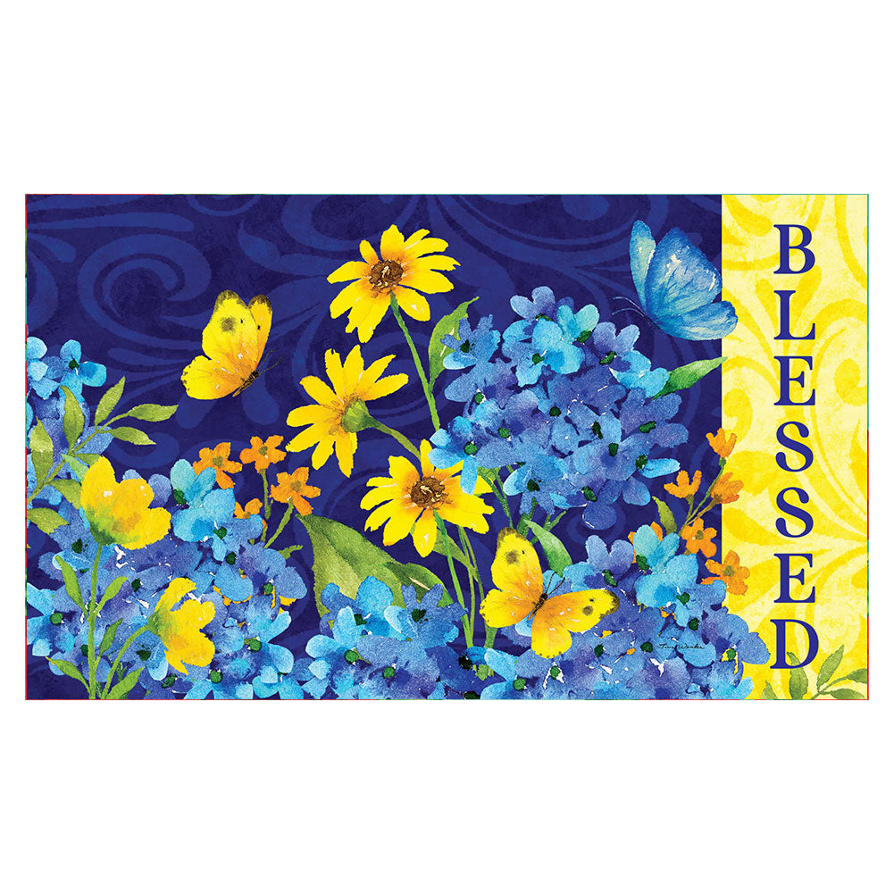 Custom Decor Bless Hydrangeas Mat
