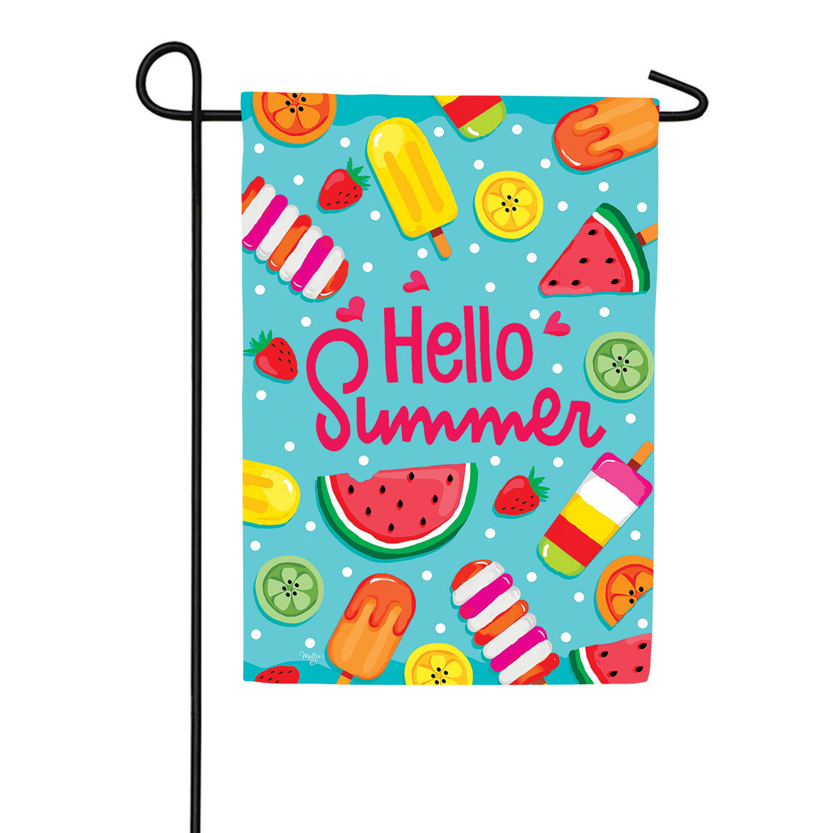 Custom Decor Popsicles Garden Flag