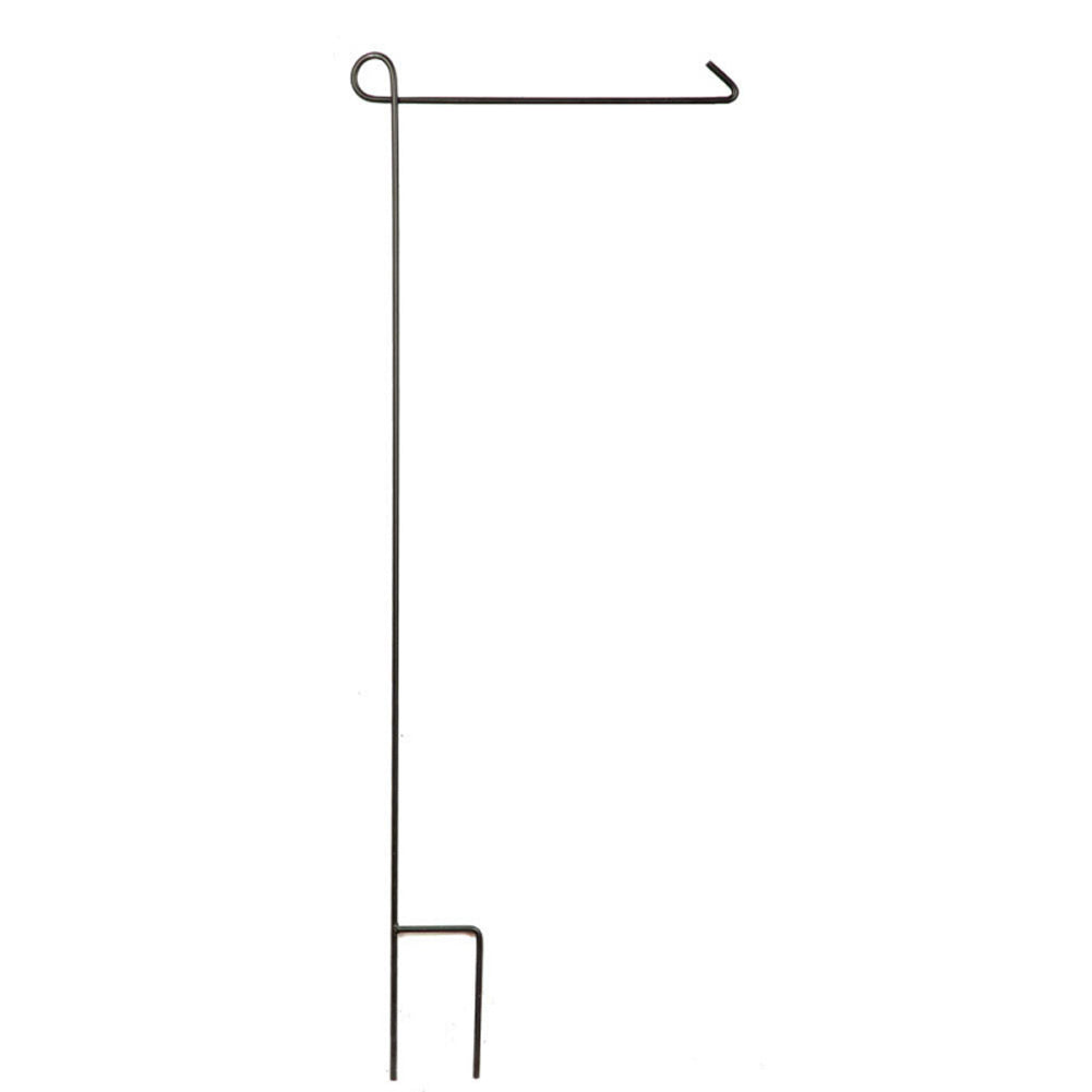 Evergreen 44" Steel Black Gloss 1 Piece Garden Flag Stand
