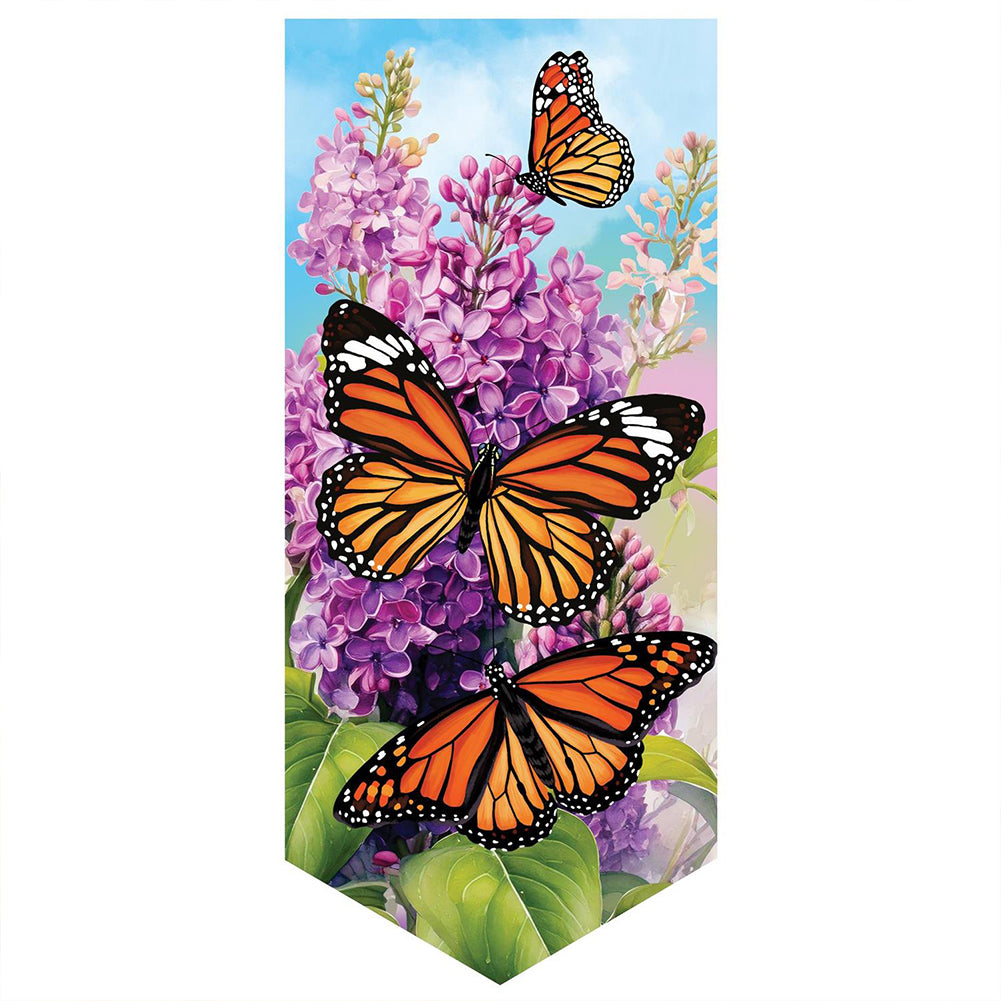Evergreen Everlasting Impressions Textile Decor - Lilac & Butterfly Suede