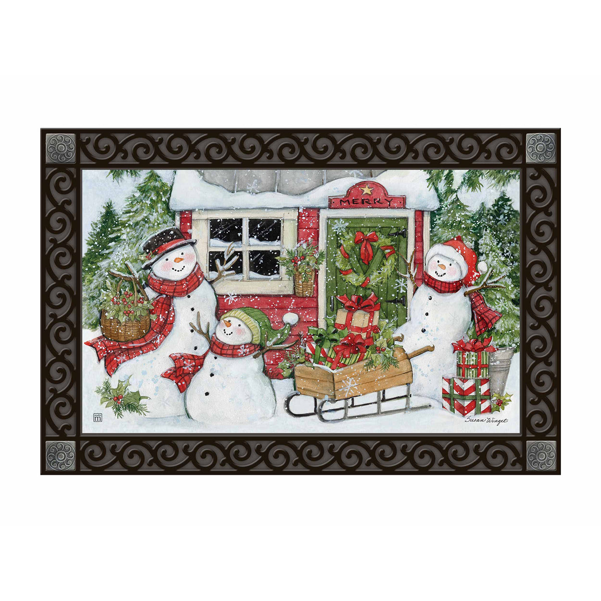 Magnet Works Snowman Special Delivery MatMate