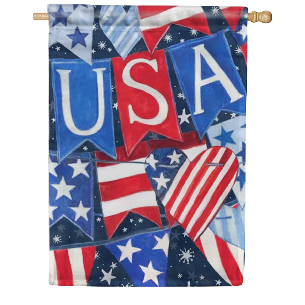 Magnet Works USA Banner House Flag