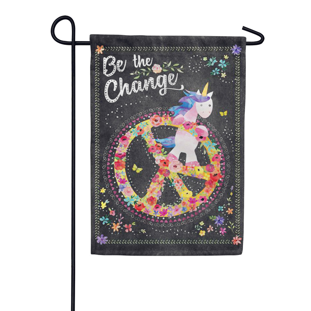 Be The Change PremierSoft Garden Flag