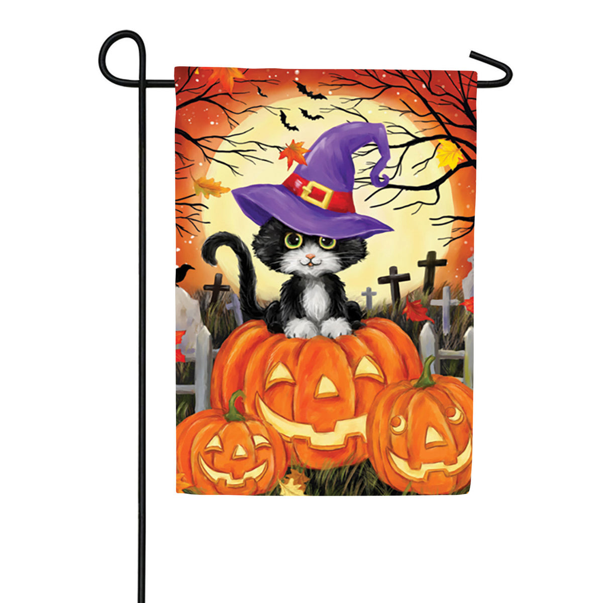 Premier Halloween Black Cat Garden Flag
