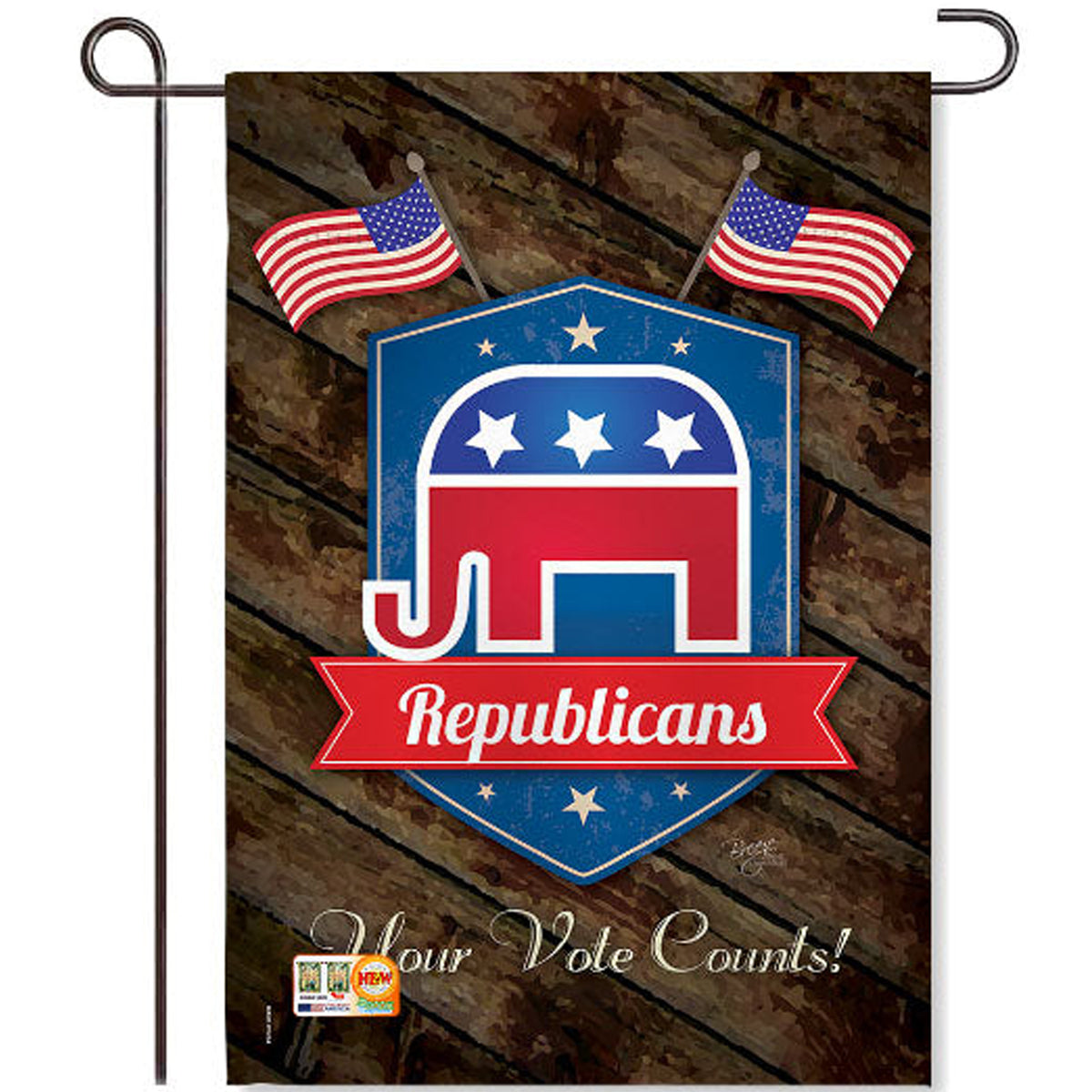 Breeze Decor Republicans Garden Flag