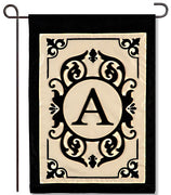 Cambridge Monogram  "A" Applique Garden Flag