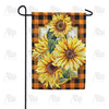 Sunflower Plaid Garden Flag