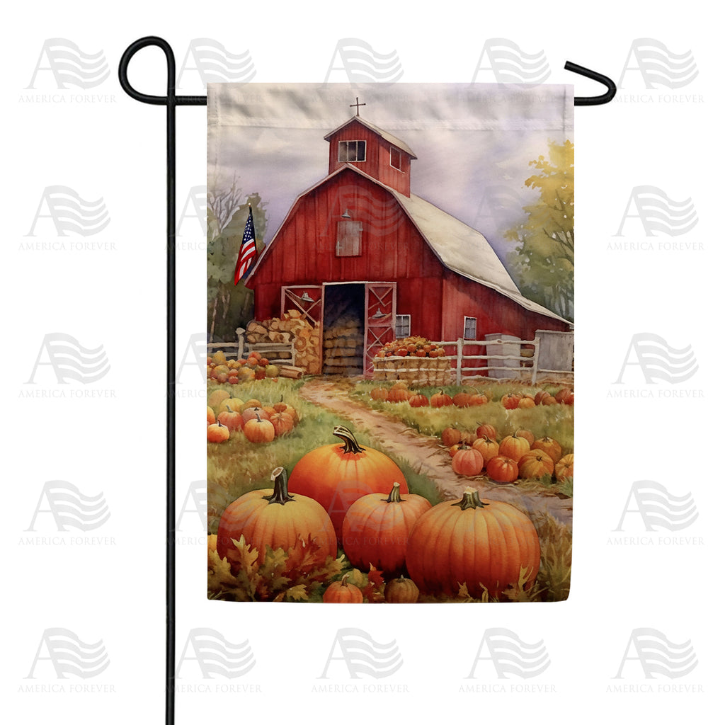 American Pumpkin Farm Garden Flag