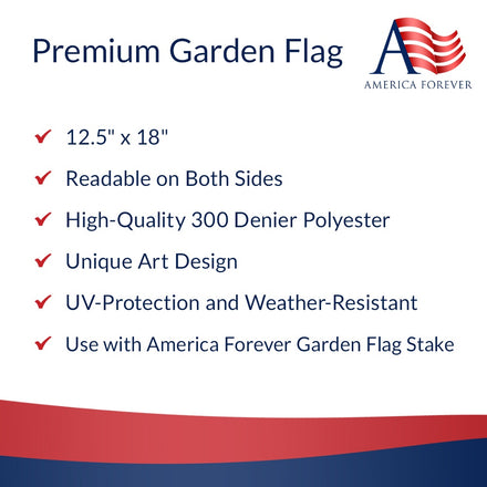 America Forever Colorful Jester Garden Flag