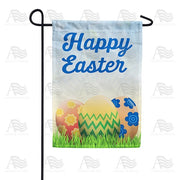 Happy Easter Eggs Garden Flag