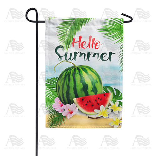 Hello Sweet Summer Garden Flag