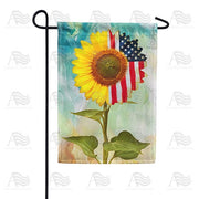 Old Glory Sunflower Garden Flag