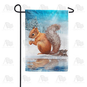 Squirrel's Pond Reflection Garden Flag