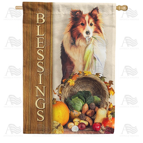 Blessings Of Companionship And Food House Flag