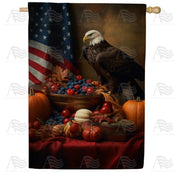 American Thanksgiving House Flag