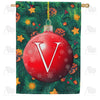 Christmas Ball - Monogram V House Flag