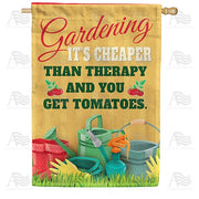 Gardening-Perfect For Mind And Stomach House Flag