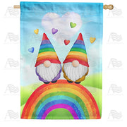 Rainbow Gnomes House Flag