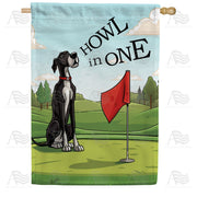 Canine Golf House Flag