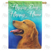 Happiness Is Having A Dog House Flag