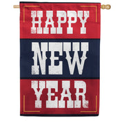 Country New Year House Flag