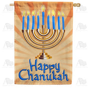 Happy Chanukah House Flag