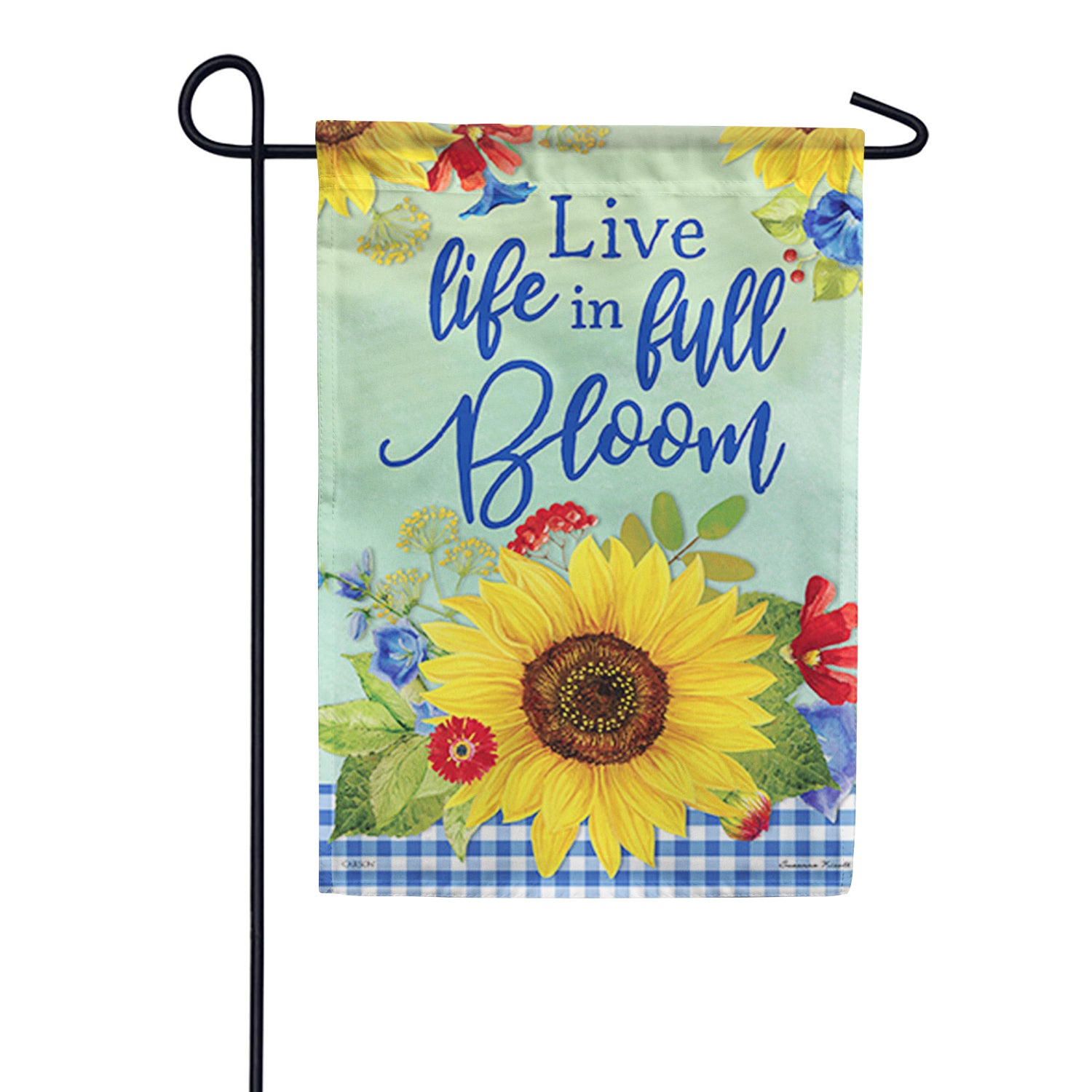 Live Life Dura Soft Garden Flag