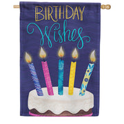 Birthday Candles Dura Soft House Flag
