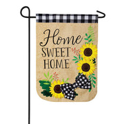 Home Sunflower Applique Garden Flag