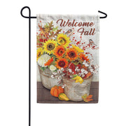 Sunflowers and Cotton Garden Flag