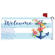 Floral Anchor Mailbox Cover