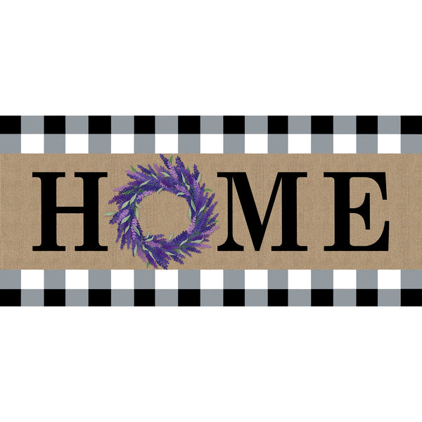 HOME Lavender Wreath Sassafras Switch Mat (22" x 10")