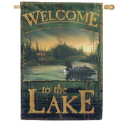 Toland House Flag - Loon Lake Welcome