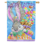 Toland House Flag - Easter Bunny Basket
